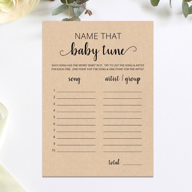 Dê um nome ao cartão de Chá de fraldas do bebê (Criador carregado)