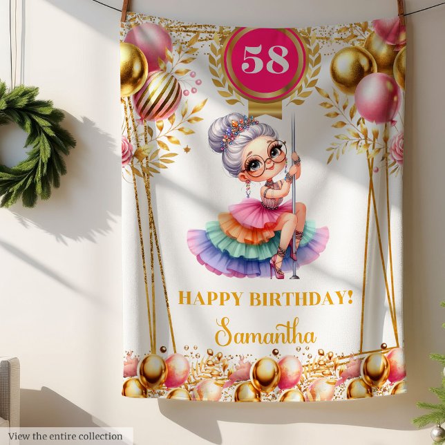 De Velo Avó Engraçada Cobertor Presente com Nome Personali (Funny Grandma Blanket Custom Name Gift)