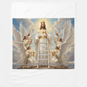 De Velo Céu e Terra – João 1:51 Cobertor Cristão Grande em