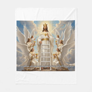 De Velo Céu e Terra–João 1:51 Cobertor Médio Cristão
