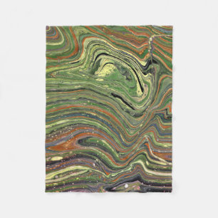 De Velo Cobertor Abstrato Verde Selvagem Mad Love 1