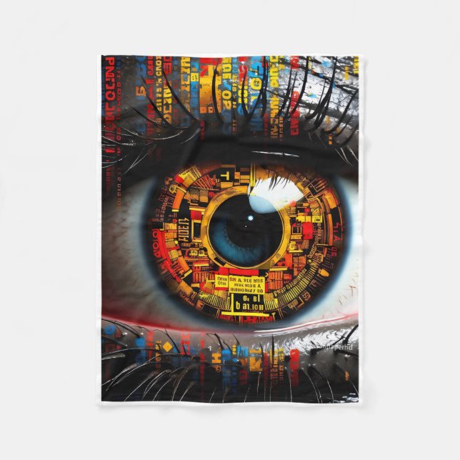 De Velo Cobertor ADOM Cybernetic Tech Eye Throw (Frente)