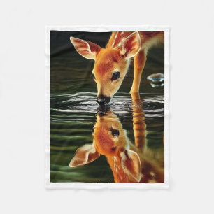 De Velo Cobertor ADOM Fawn Drinking Reflection