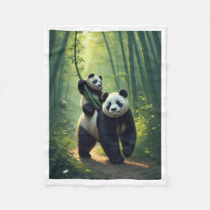 De Velo Cobertor ADOM Panda Mãe e Filhote