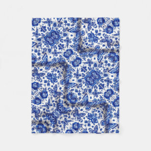 De Velo Cobertor ADOM Porcelana Azul Clássica