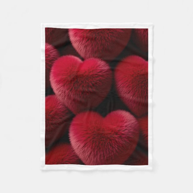 De Velo Cobertor ADOM Red Velvet Hearts (Frente)