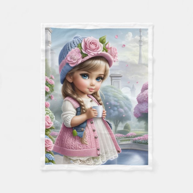 De Velo Cobertor ADOM Rose Hat Girl (Frente)