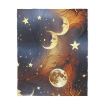 Cobertor Celestial Lua Laranja Ardente – Luxo Sem 