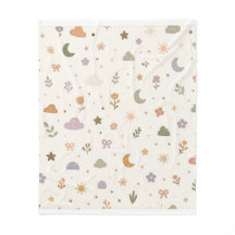Cobertor Celestial Unisex para Bebê | Boho Terroso