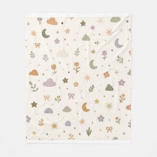 De Velo Cobertor Celestial Unisex para Bebê | Boho Terroso
