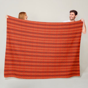 De Velo Cobertor com Padrão Asteca Laranja Rústico 152 cm