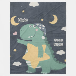 De Velo Cobertor Dino Boa Noite