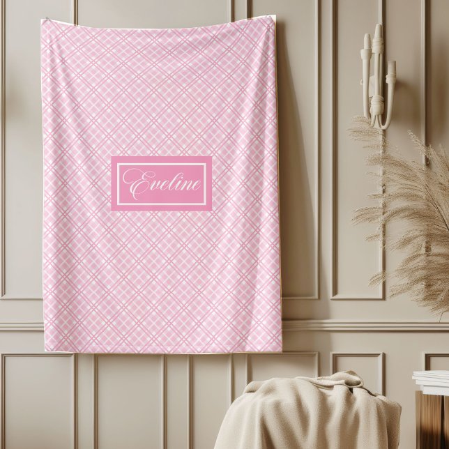 De Velo Cobertor Estético Personalizado Design Pastel Chic (Personalized Aesthetic Blanket Chic Pastel Design)