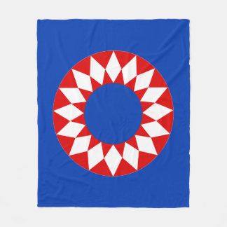 De Velo Cobertor Estrelas Radiantes Vermelho Branco Azul