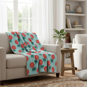 De Velo cobertor floral brilhante