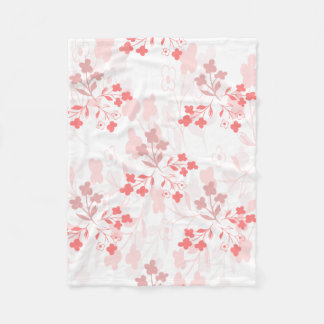 De Velo Cobertor floral rosa