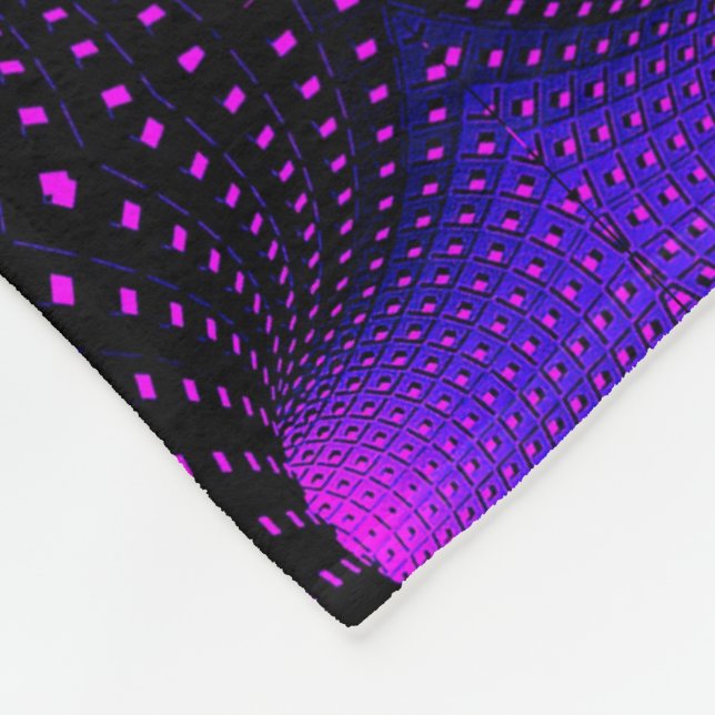 De Velo Cobertor Geométrico Roxo Neon (Quina)