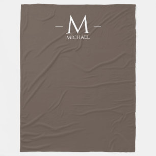 De Velo Cobertor Grande Marrom Monograma Elegante Modelo