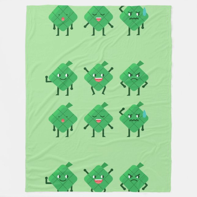 De Velo cobertor Kawaii Ketupat (Frente)