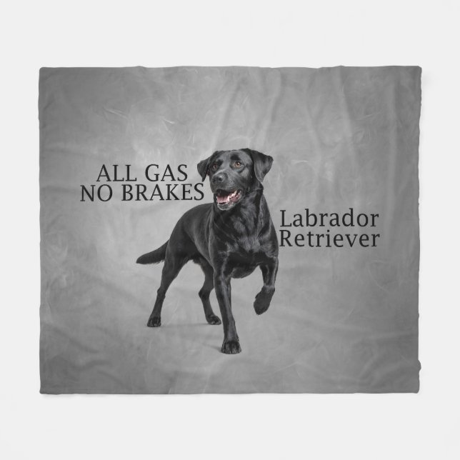 De Velo Cobertor Labrador Retriever Tudo Gás Sem Freios (Frente (Horizontal))