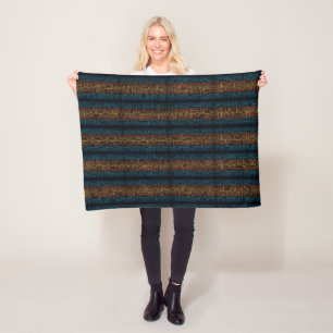 De Velo Cobertor Listrado Boho Asteca