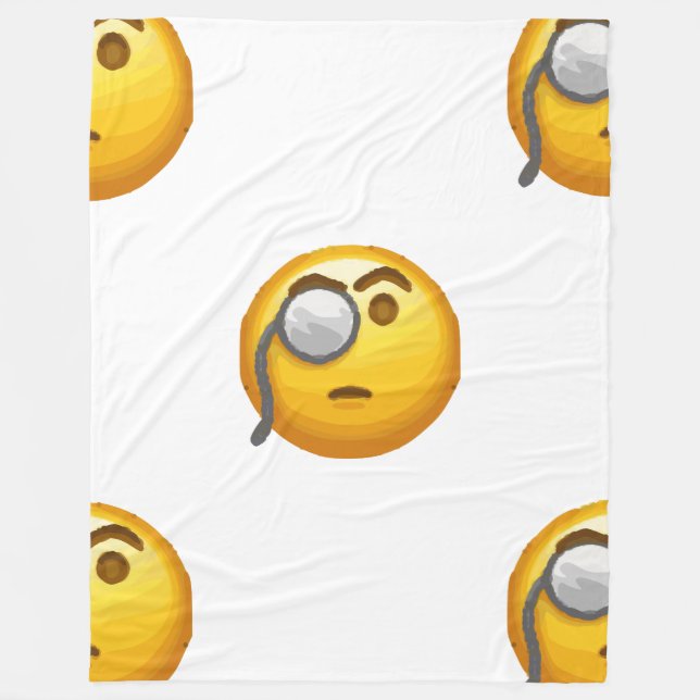 De Velo cobertor monocromático emoji (Frente)