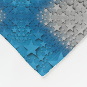 De Velo Cobertor Mosaico Azul Prata ADOM