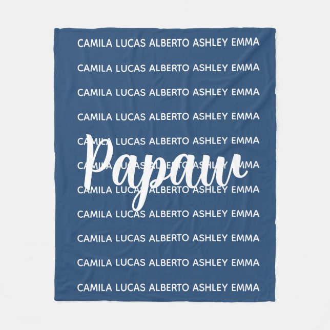De Velo Cobertor Papaw, Presente Papaw para Avô Cobertor P (Frente)