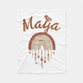 De Velo Cobertor Personalizado Boho Arco-íris para Bebê co
