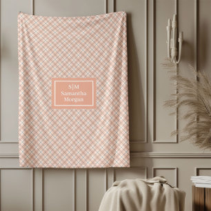 De Velo Cobertor Personalizado Clássico Coral Cinza Estilo