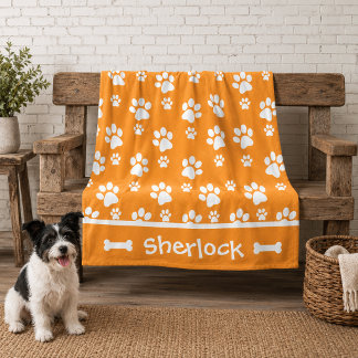De Velo Cobertor Personalizado Laranja para Cachorro Aconc