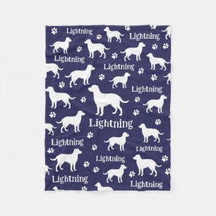De Velo Cobertor Personalizado Preto Labrador Retriever