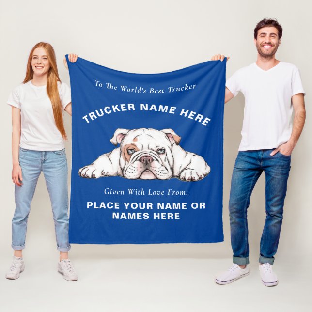 De Velo Cobertor Presente para Caminhoneiro Bull Dog (Pres (In Situ)