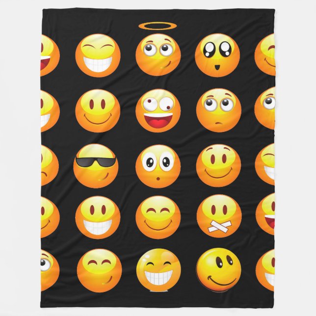 De Velo cobertor preto emojis (Frente)
