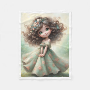 De Velo Cobertor Princesa Cabelo Crespo