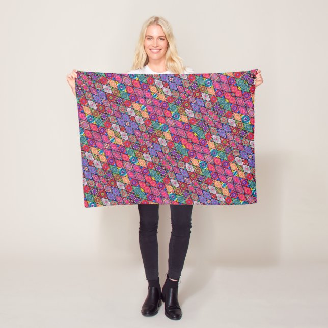 De Velo Cobertor Quilt ADOM Vibrant Boho (In Situ)