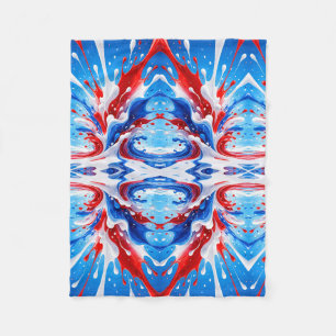 De Velo Cobertor Red White e Blue Splash