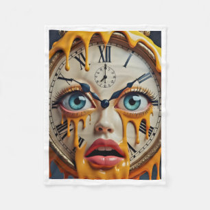 De Velo Cobertor Relógio Derretido Surrealista