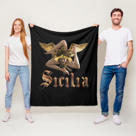 De Velo Cobertor Sicília / Sicilia Triskelion Trinacria