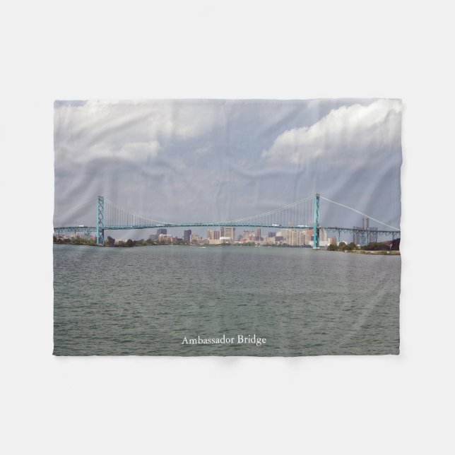 De Velo Embaixador Bridge fleece cobertor (Frente (Horizontal))