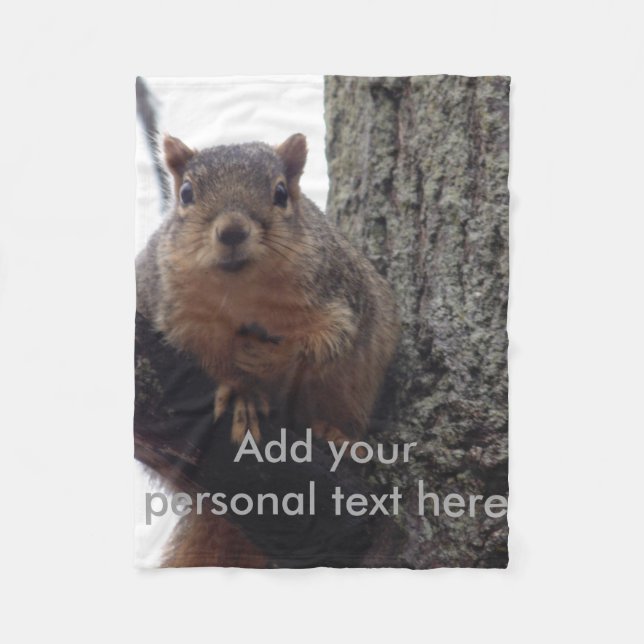 De Velo Esquilo olhando seu cobertor (Frente)