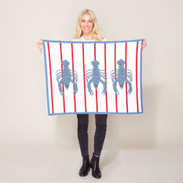 De Velo Ginger Jars Jar bebê Lagosta Azul pequeno cobertor