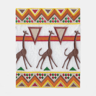 De Velo Girafas na África em cobertor