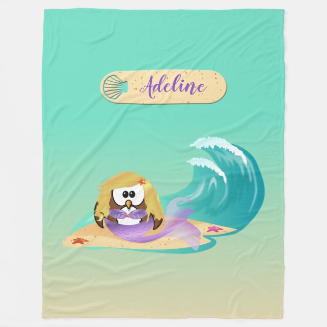 De Velo mermaid owl - cobertor (Frente)