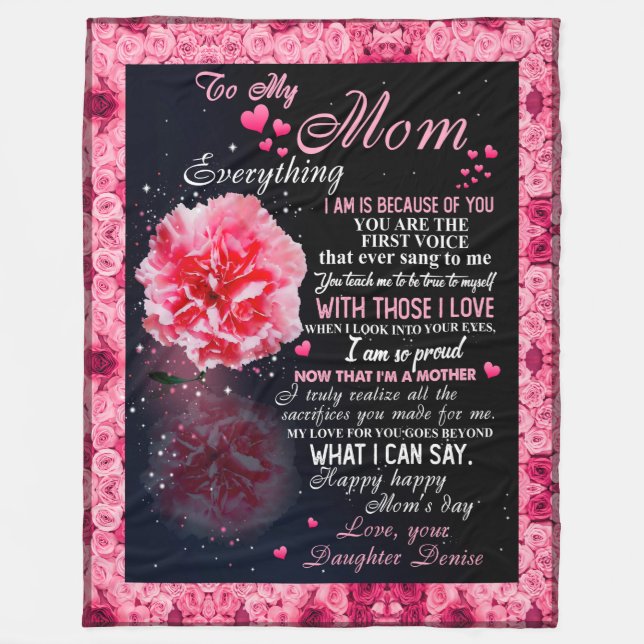 De Velo para a minha mãe cobertor da garotinha, Blanket Gi (Frente)