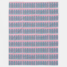 De Velo Pincéis azuis no cobertor rosa