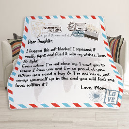 De Velo Querido cobertor da filha, presente para a filha