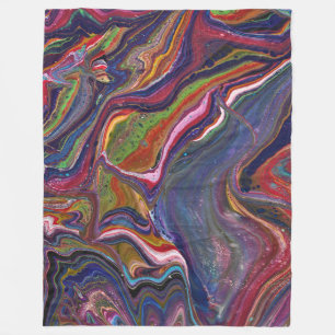 De Velo Rainha Por Um Dia 1 Cobertor Abstrato Colorido Sel