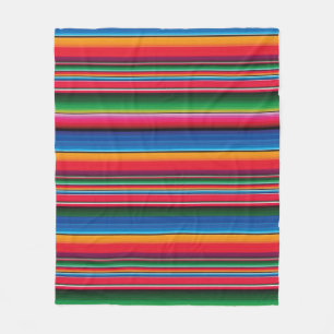 De Velo Red Serape Saltillo tradicional cobertor mexicano