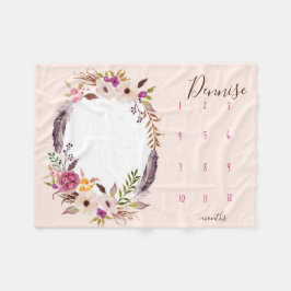 De Velo Veja-me crescer - cobertor fotográfico com aquarel